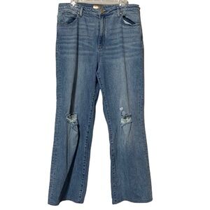 Kut from the Kloth Blue Flare Wide Leg Jeans